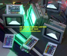 Lampu Sorot LED RGB + Remote Control